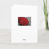 Mooie rode rozen kaart (Achterkant)