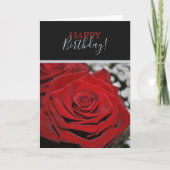 Mooie rode rozen kaart (Voorkant)