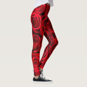 Mooie rode rozen leggings (Rechts)
