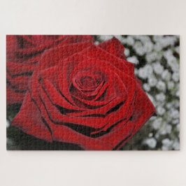 Mooie rode rozen legpuzzel