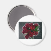 MOOIE RODE ROZEN MAGNEET (Voorkant / Achterkant)
