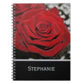 Mooie rode rozen notitieboek (Voorkant)