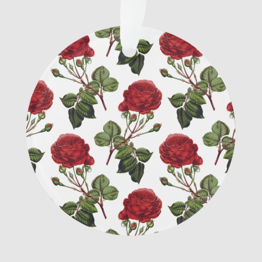 Mooie Rode Rozen Ornament (voorkant)