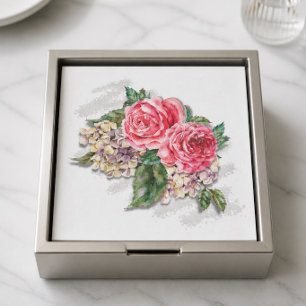 Mooie Rode Rozen Papieren Cocktailservet Servet