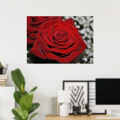 Mooie rode rozen poster (Thuiskantoor)