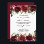 Mooie rode rozen Romantic Floral Wedding Kaart<br><div class="desc">Mooie rode rozen Romantic Floral Wedding Invitation Bekijk collectie in Niche en Nest Store</div>