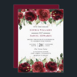 Mooie rode rozen Romantic Floral Wedding Kaart<br><div class="desc">Mooie rode rozen Romantic Floral Wedding Invitation Bekijk collectie in Niche en Nest Store</div>