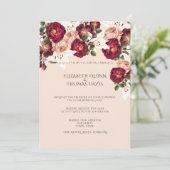 Mooie rode rozen roze volken Witte Lilies Kaart (Staand voorkant)