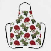 Mooie rode rozen schort (Voorkant)
