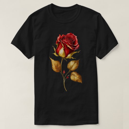 Mooie rode rozen t-shirt (Design voorkant)