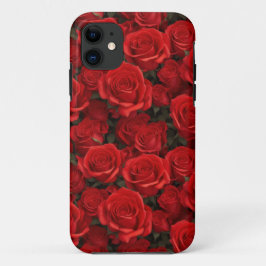 Mooie rode rozen telefoonhoes iPhone 15 case