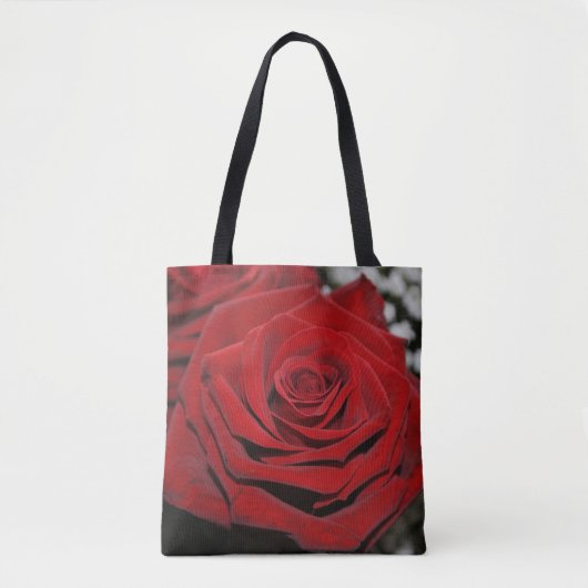 Mooie rode rozen tote bag (Voorkant)