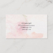 Mooie rode rozen visitekaartje (Achterkant)