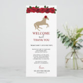 Mooie rode rozen Vrijgezellenfeest dank je kaart (Staand voorkant)