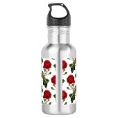 Mooie rode rozen waterfles  (Achterkant)