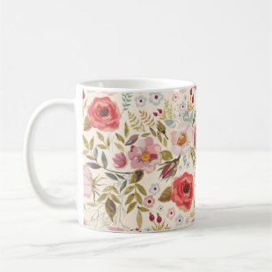 Mooie rode rozenlakketker koffiemok