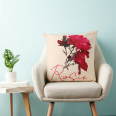 Mooie rode rozennaam Rosie aanpasbaar  Kussen (Stoel)