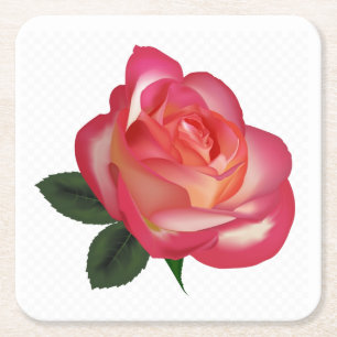 Mooie rode rozenset voor Onderzetter