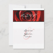 Mooie rode rozenweduwen RSVP (Achterkant)