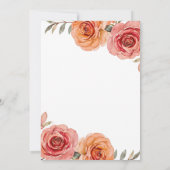 Mooie rode Sinaasappels Roos Verjaardag Kaart (Achterkant)