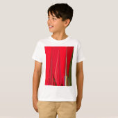 Mooie rode textuur kleur Abstracte kunst ontwerp T-shirt (Voorkant volledig)