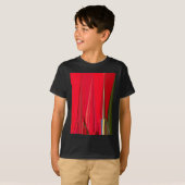 Mooie rode textuur kleur Abstracte kunst ontwerp T-shirt (Voorkant volledig)