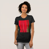 Mooie rode textuur kleur Abstracte kunst ontwerp T-shirt (Voorkant volledig)