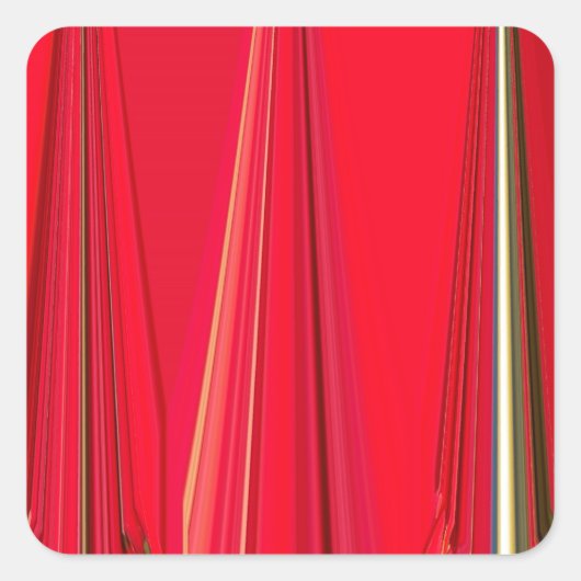 Mooie rode textuur kleur Abstracte kunst ontwerp Vierkante Sticker (Voorkant)