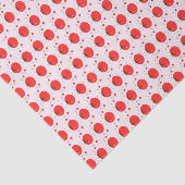 Mooie rode tomatenpatroon tissuepapier (Detail)
