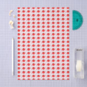 Mooie rode tomatenpatroon tissuepapier (Craft)