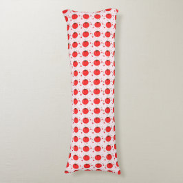 Mooie rode tomatenprint lichaamskussen