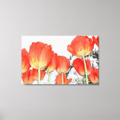 Mooie rode tulp bloemen canvas afdruk (Voorkant)