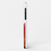 Mooie Rode Tulp met naam | Floral iPhone Case (Achterkant/links)