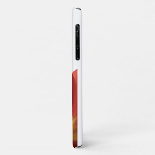 Mooie Rode Tulp met naam | Floral iPhone Case (Achterkant/links)