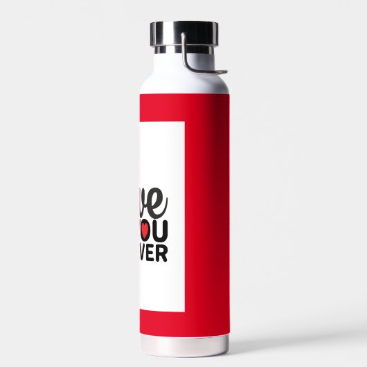 Mooie rode Valentijnsdag Trendy waterfles (Links)