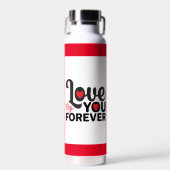 Mooie rode Valentijnsdag Trendy waterfles (Voorkant)