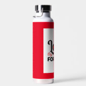 Mooie rode Valentijnsdag Trendy waterfles (Rechts)