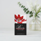 Mooie rode ventilator 2 Visitekaartjes (Staand voorkant)