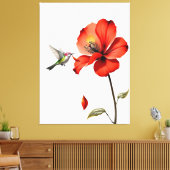 Mooie rode ventilator canvas afdruk (Insitu (Woonkamer))