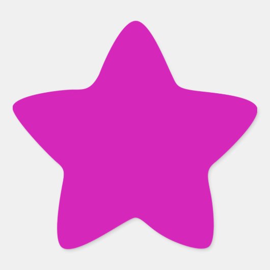 Mooie Rode Violet Ster Sticker (Voorkant)