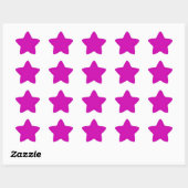 Mooie Rode Violet Ster Sticker (Vel)