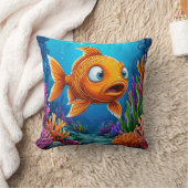 🐟 Mooie rode vis Oceaan pret decor cadeau ✨ Kussen (Deken)