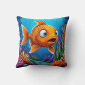 🐟 Mooie rode vis Oceaan pret decor cadeau ✨ Kussen (Achterkant)