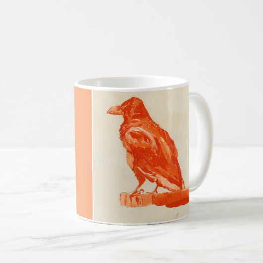 Mooie rode vogel mok (Voorkant rechts)