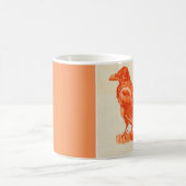 Mooie rode vogel mok (Center)