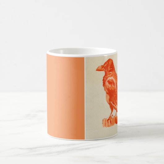 Mooie rode vogel mok (Center)