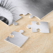 Mooie rode vos in zwart-wit, puzzel (Zijkant)