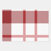 Mooie Rode Waterverf kerstelementen Inpakpapier Vel (Voorkant 2)