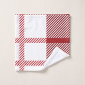 Mooie rode Waterverf kerstnaam Bad Handdoek (Wasdoekje)