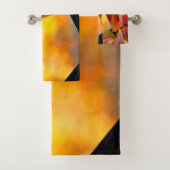 Mooie rode wijnstokbladeren in de herfsttuin bad handdoek (Insitu)